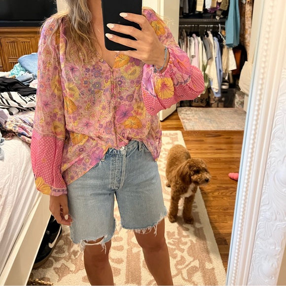 Spell hibiscus blouse excellent condition xs worn once - Picture 2 of 7